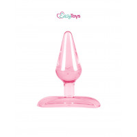 Анальная пробка мини Easytoys розового цвета