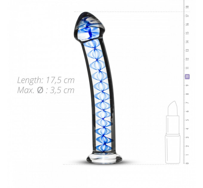 Фалоіммітатор скло Glass Dildo No.04