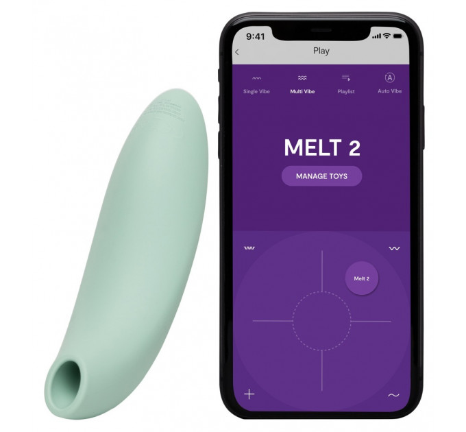 Клиторальный вакуумный смарт-стимулятор We-Vibe Melt 2 мятный