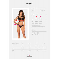 Комплект Obsessive Roxelia, черный, XS/S