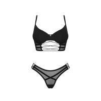 Комплект Obsessive Roxelia, черный, XS/S