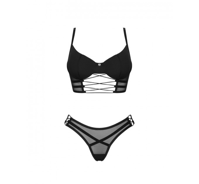 Комплект Obsessive Roxelia, черный, XS/S