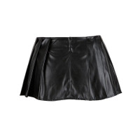 Корсет зі спідницею Star Night Sexy Leather та трусиками в комплекті, чорний, S