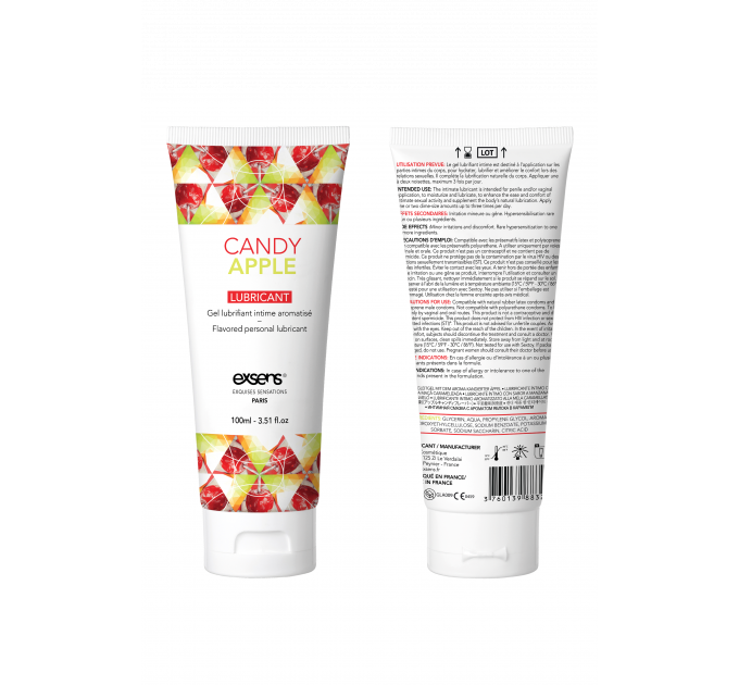 Лубрикант на водной основе с ароматом яблока EXSENS LUBRICANT CANDY APPLE 100ML
