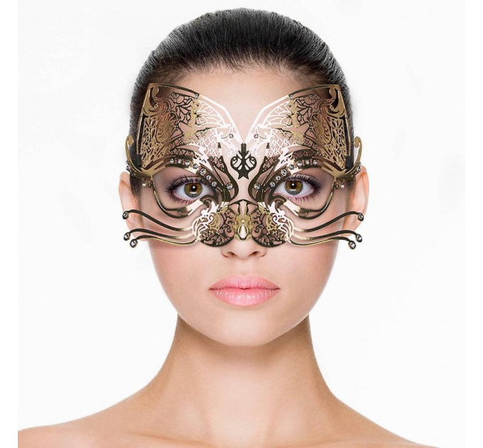 Маска металлическая EasyToys Metal Mask Gold золотая