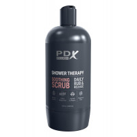 Мастурбатор в колбе Pipedream PDX Plus Shower Therapy черный, 28.5 см