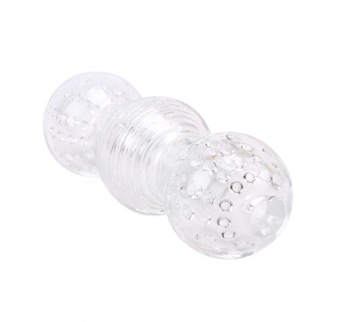 Мастурбатор нереалистичный Chisa Prof.Jason C волнообразной формы, прозрачный