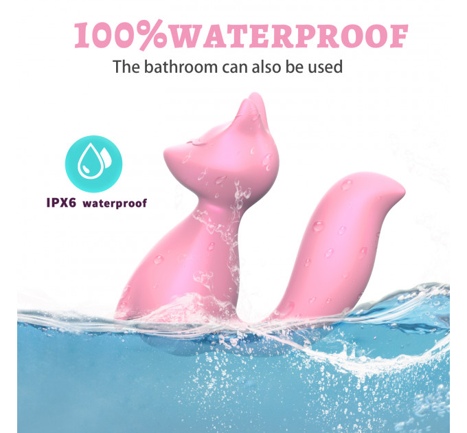 Мини-вибратор клиторальный Every Night Toys Doris в форме лисы светло-розовый, 10 режимов вибрации