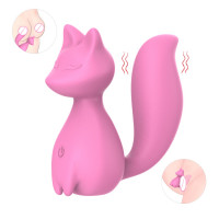 Міні-вібратор кліторальний Every Night Toys Doris у формі лисиці світло-рожевий, 10 режимів вібрації