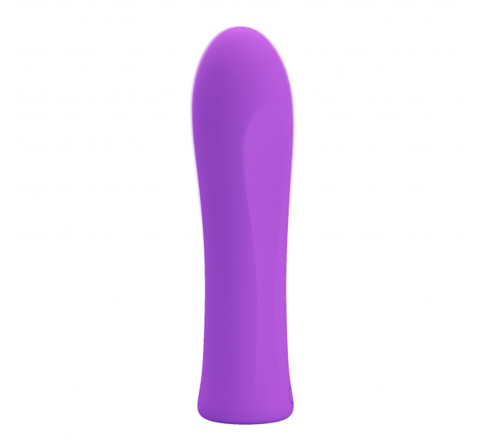Мини-вибратор PRETTY LOVE Alfreda 12 режимов, фиолетовый, 10.2 х 2.6 см
