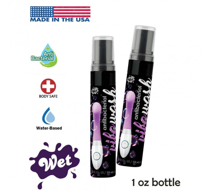 Очищувач для іграшок Wet Antibacterial Vibe Wash, 30 мл