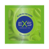 Презервативы светящиеся в темноте EXS Glowing веганские (цена за 5 шт.) Презервативы светящиеся в темноте EXS Glowing веганские (цена за 5 шт.)