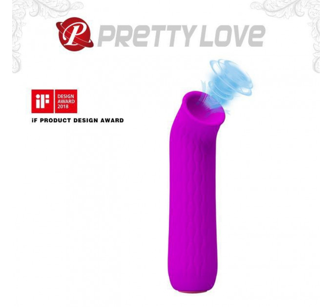 Вакуумний стимулятор PRETTY LOVE FORD фіолетовий, 11.6 х 2.7 см