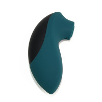 Вакуумный стимулятор для клитора Sweet Em, чёрно-зелёный