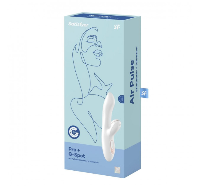 Вакуумний вібромасажер кролик Satisfyer Pro G-Spot, білий