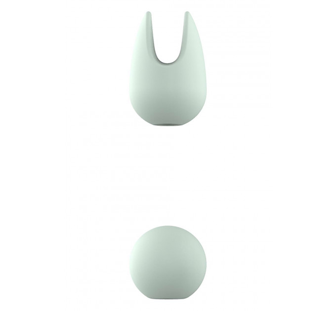 Вибратор для клиторальной стимуляции Dream Toys Glam Pin Point Stimulator, с двумя насадками, мятный