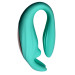 Вібратор для пар у формі зайця Passion Play з пультом, бірюзовий