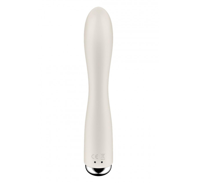 Вібратор для точки G Satisfyer Spinning Vibe 1 з ротацією, молочний
