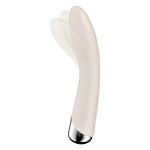 Вібратор для точки G Satisfyer Spinning Vibe 1 з ротацією, молочний