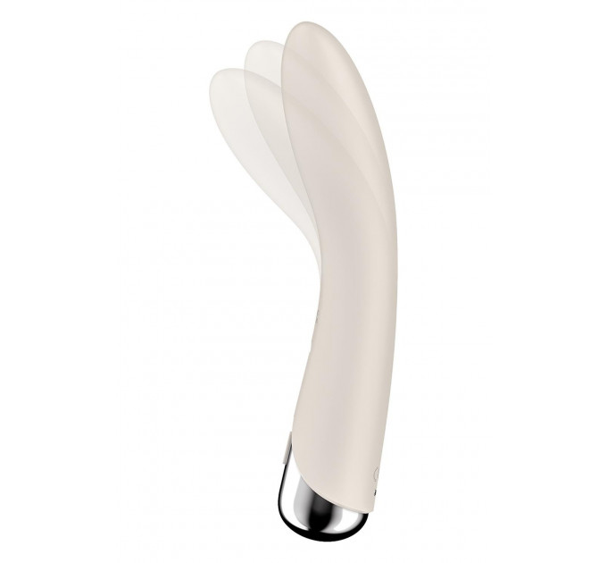 Вібратор для точки G Satisfyer Spinning Vibe 1 з ротацією, молочний