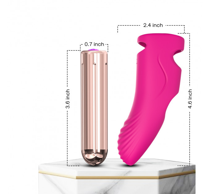 Вибратор на палец Aurora pink