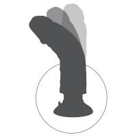 Вібратор на присоску Pipedream King Cock бежевий