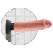 Вибратор на присоске King Cock бежевый, 8''