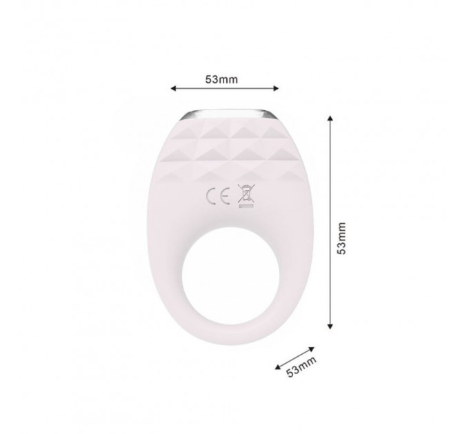 Вибрационное эрекционное кольцо Every Night Toys с подсветкой, белое