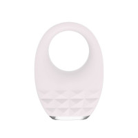 Вибрационное эрекционное кольцо Every Night Toys с подсветкой, белое