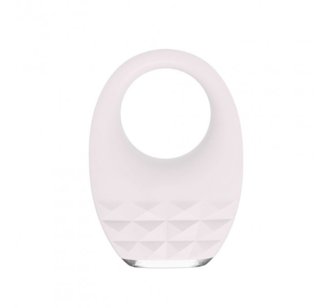 Вибрационное эрекционное кольцо Every Night Toys с подсветкой, белое