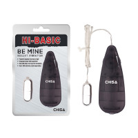Вибропуля серебристая Chisa Hi-Basic Be Mine Bullet Vibrator на черном пульте управления