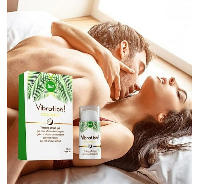 Жидкий вибратор Intt Vibration Coconut NEW 100% Vegan 15 мл