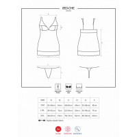 Сорочка Obsessive 853-CHE-2 chemise