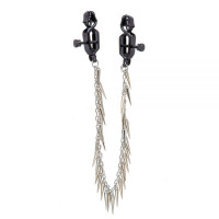 Зажимы-прищепки на соски Lucky Bay Nipple play на цепочке с шипами