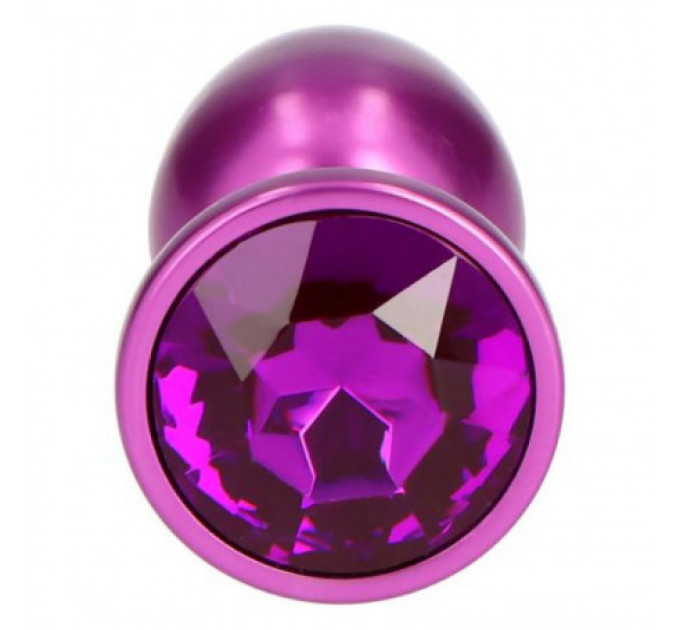 Анальная пробка фиолетовая Purple Teardro