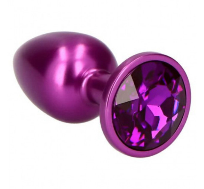 Анальная пробка фиолетовая Purple Teardro
