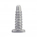 Анальная пробка рельефная Chisa Dark Muscle Cdt Bisley SILVER, 23 х 6.2 см