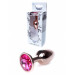 Анальная пробка S с розовым камнем Boss of toys Jewellery