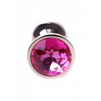 Анальная пробка S с розовым камнем Boss of toys Jewellery