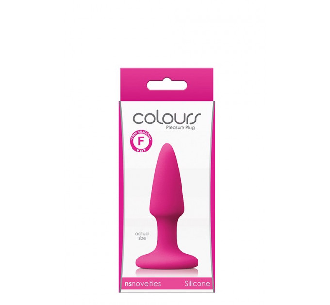 Анальная пробка COLOURS PLEASURES MINI PLUG PINK