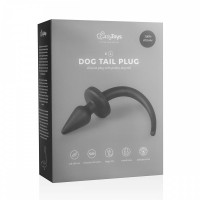 Анальна силіконова пробка з імітацією собачого хвоста Easytoys Dog Tail Plug 30 см, чорна