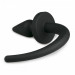 Анальная пробка силиконовая с имитацией собачьего хвоста Easytoys Dog Tail Plug 30 см, черная