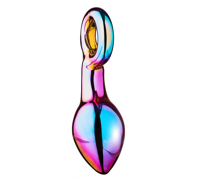 Анальный плаг из боросиликатного стекла GLAMOUR GLASS CHUNKY RING PLUG