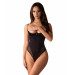 Боди с открытым бюстом и доступом Obsessive Stelisa черный, S/M