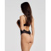 Боди с открытым бюстом и доступом Obsessive Stelisa черный, S/M