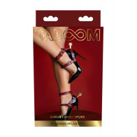 Бондажные шпоры BDSM Taboom Bondage in Luxury бордовый