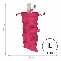 Чехол для хранения секс-девайсов Satisfyer Treasure Bag, розовый, L