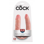 Двойной фаллоимитатор Pipedream King Cock M Double Trouble, Flesh