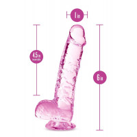 Фалоімітатор реалістичний на присосці Blush Naturally Yours рожевий, 15.2 х 2.5 см