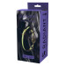 Кляп с шариком люминесцентный зеленый Dreamtoys RADIANT Glow In The Dark с золотистой фурнитурой